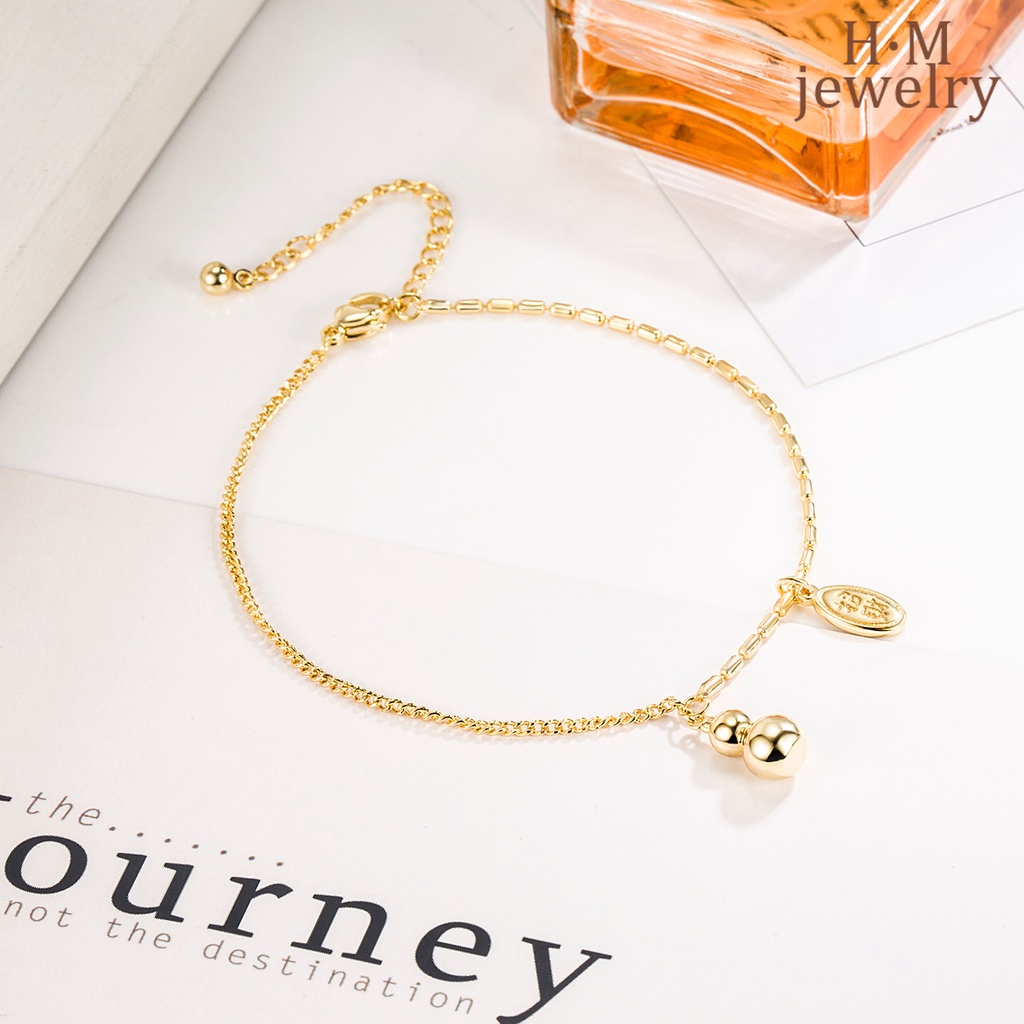 Lắc Chân Vàng 18K Phong Cách Vintage Mới 2022