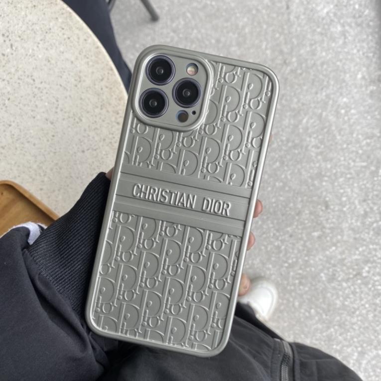 Ốp lưng iphone - ốp iphone D-i-o-r mạ nổi chống bẩn