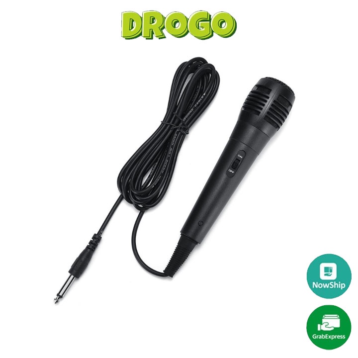 Mic Có Dây Giá Rẻ Cho Âm Ly, Loa Kéo , Loa Karaoke Bluetooth Jack 6.5 Thông Dụng - Micro Hút Giọng, Echo Độ Vang Chuẩn