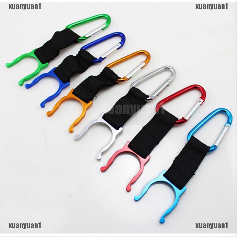 Set 2 Giá Đỡ Bình Nước Có Móc Kẹp Tiện Dụng Khi Đi Cắm Trại
