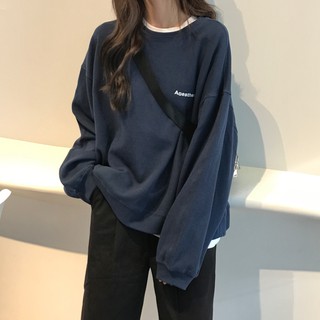 Áo nỉ sweater basic - áo nỉ nữ order taobao