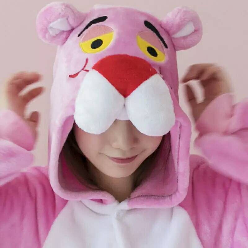 Bộ pijama hóa trang chú báo hồng dành cho người lớn vui chơi Halloween