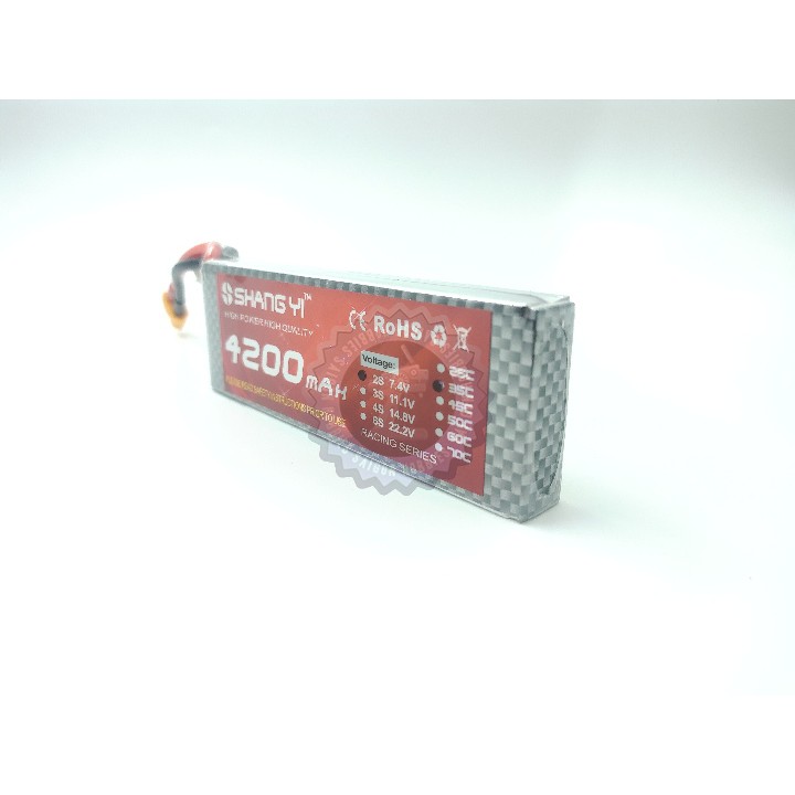 PIN LIPO SANGYI 7.4V 4200MAH 35C