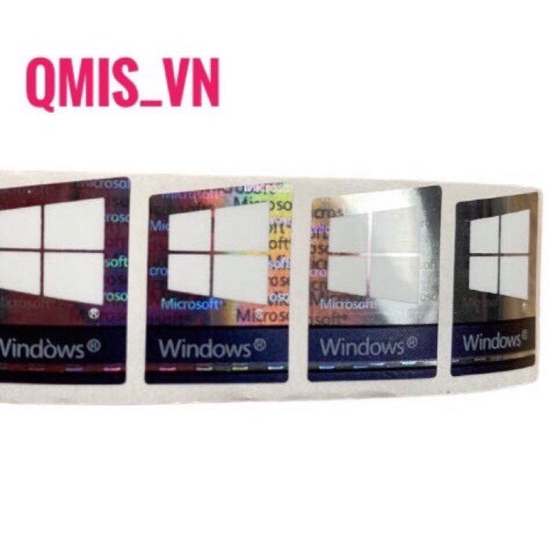 1 CÁI TEM LOGO WINDOWS 7 WINDOWS 10 PRO 7 màu -  DÁN MÁY TÍNH PC LAPTOP - STICKER | BigBuy360 - bigbuy360.vn