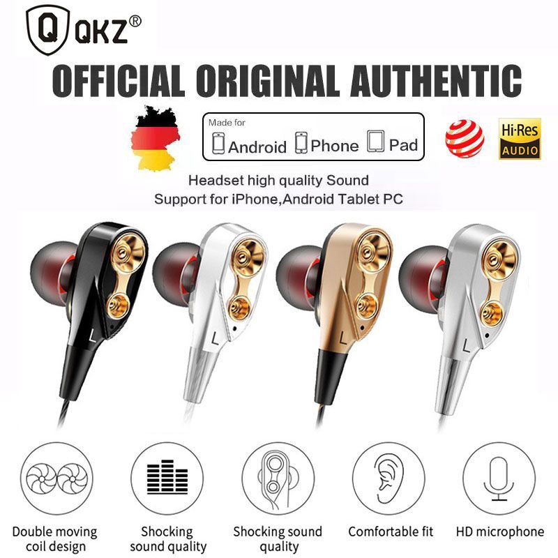 Tai nghe QKZ CK8 driver kép âm trầm DJ chất lượng cao