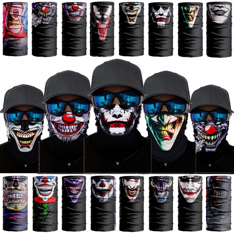 Khăn ống đi xe đạp họa tiết đầu lâu joker cá tính