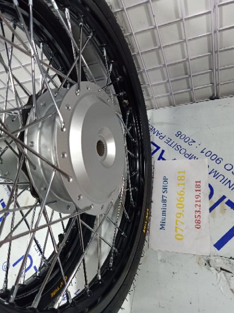 BÁNH CĂM VISION MIO LUVIAS CLICK NOVO VARIO AIRBLADE ĐÙM SƠN BẠC FULL VỎ RUỘT NIỀNG NHÔM THÁI TẶNG KÈM ĐĨA ỐC KIỂU