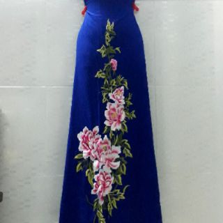 Vải áo dài thêu cao cấp
