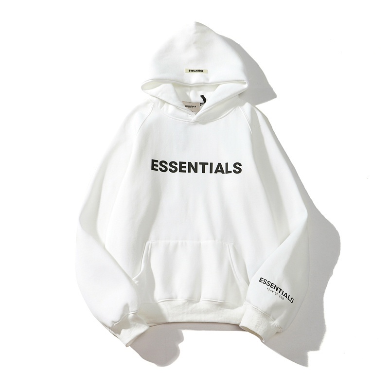 Áo hoodies tay dài in chữ ITEM FOG ESSENTIALS