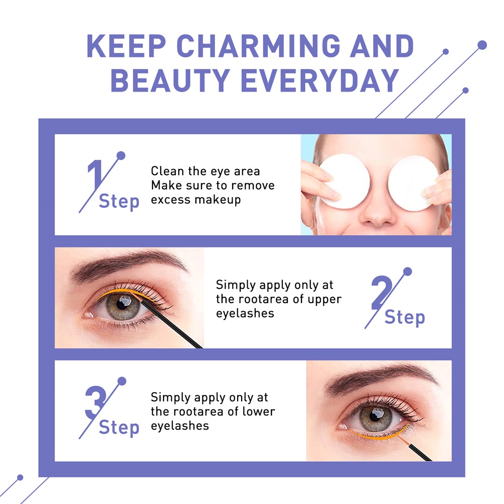 Jaysuing Tinh Dầu Lông Mi Mascara Dài Liền Mạch Dưỡng Ẩm Cho Lông Mi Xoăn Đen Đẹp Tự Nhiên Thanh Toán Khi Nhận Hàng