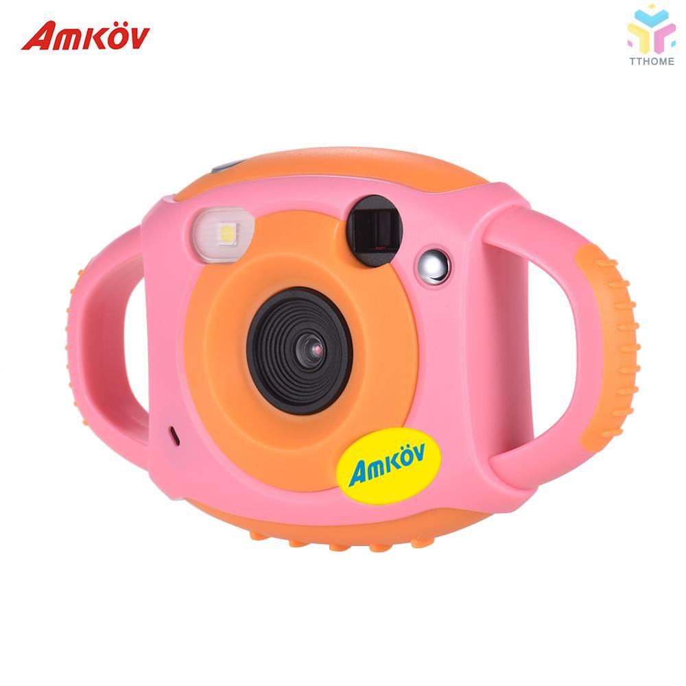 T&T Amkov Cute Digital Video Camera Max. 5 Mega Pixels Built-in Lithium Battery Christmas New Year Present for Kids Chil