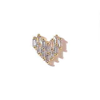 Phụ kiện charm tim đá gắn móng tay
