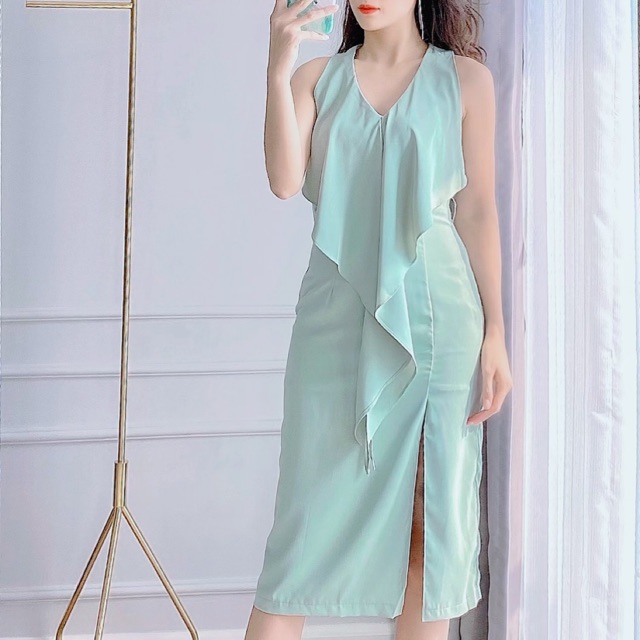 Váy lụa công sở