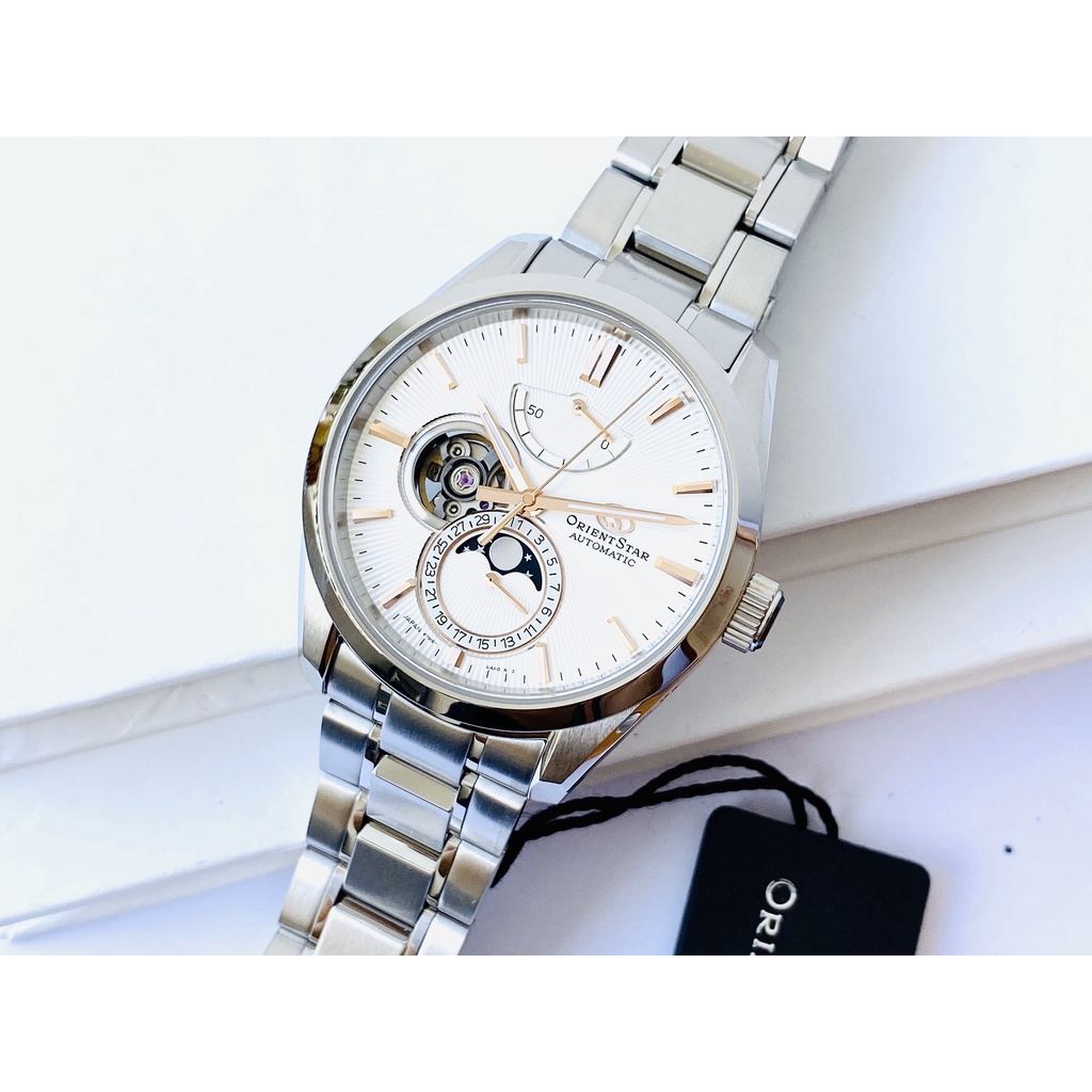 Đồng hồ nam ORIENT STAR MOONPHASE RE-AY0003S00B chính hãng