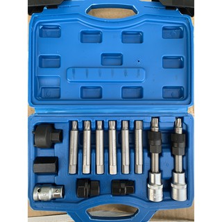 Bộ khẩu tháo mở puly máy phát 13 chi tiết