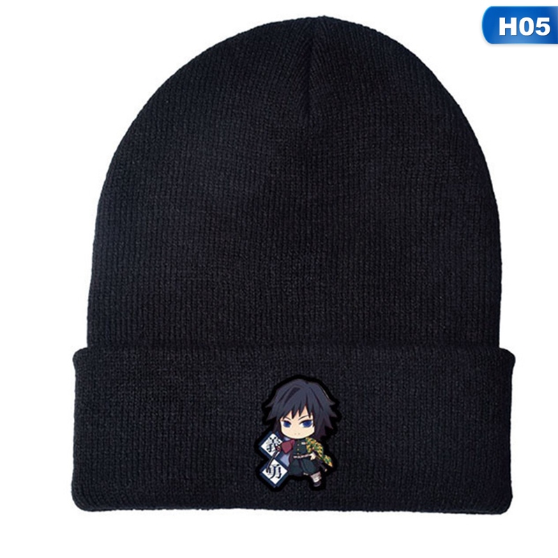 Mũ cotton dệt kim họa tiết nhân vật trong phim hoạt hình Demon Slayer độc đáo