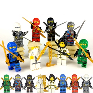 Set 8 mô hình nhân vật ninja kaige lloyd master wu 8 1613