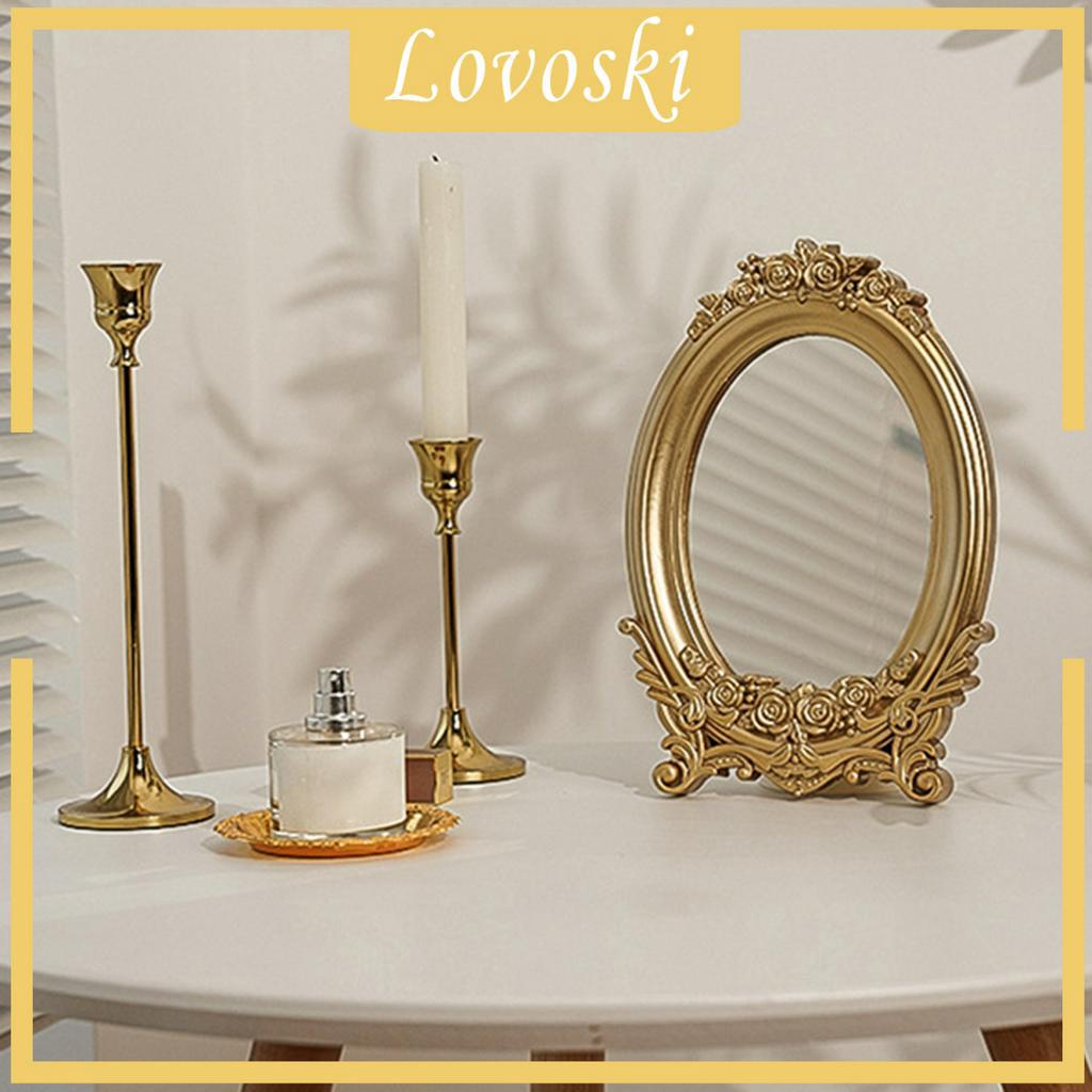 Khay Đựng Đồ Trang Điểm Có Gương Tiện Dụng Kích Thước 17x24cm