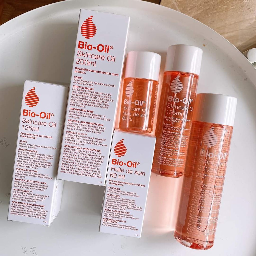 Tinh dầu BIO OIL giúp giảm và làm mờ vết rạn da - xuất xứ Úc