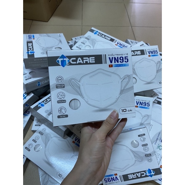 Hộp 10 Khẩu trang y tế 4 lớp VN95 (Hàng công ty chuẩn)