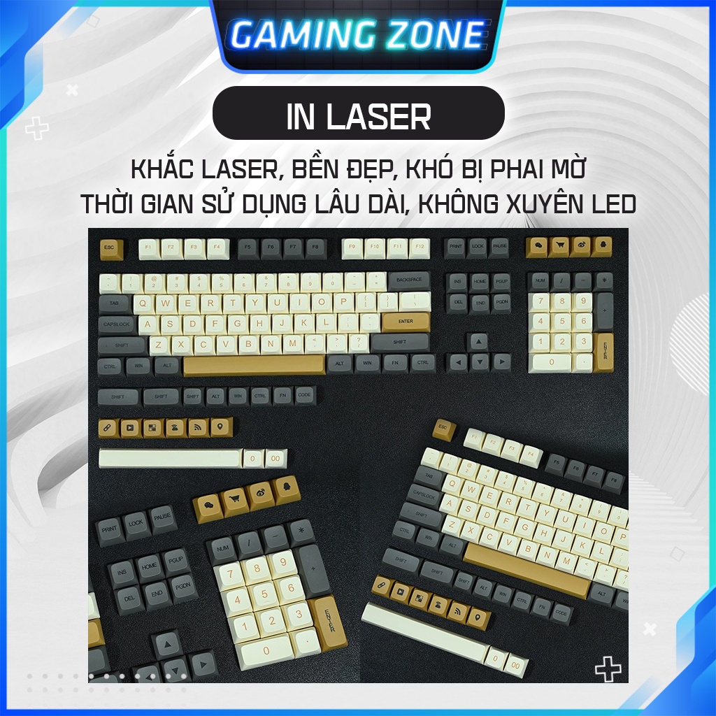 Keycap bàn phím cơ Shimmer/Blue Cat/Daruma Nhật Bản/Chopper nhựa PBT 120+ phím siêu đẹp