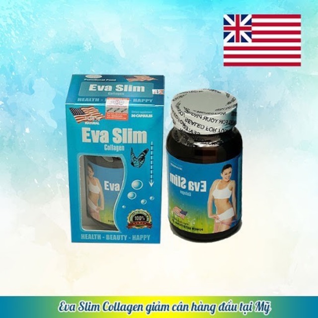 ✅ (HÀNG CÓ SẲN)  EVA SLIM COLLAGEN giảm cân USA