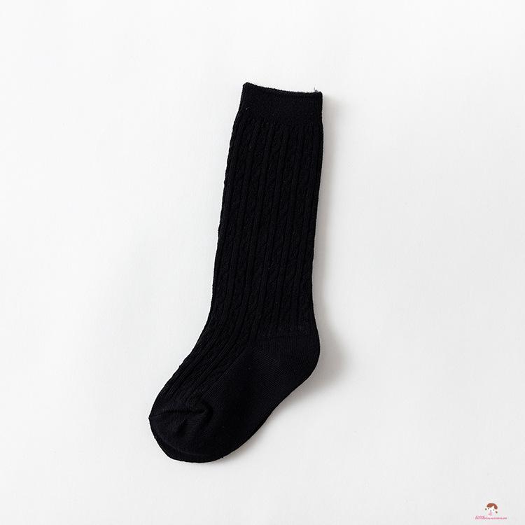 Vớ cotton dài đến đầu gối giữ ấm cho bé gái