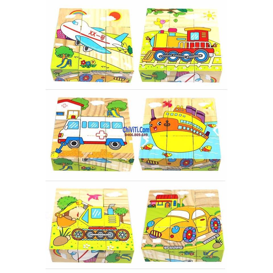 Lẻ 5 Tranh Gỗ Ghép Hình Con Vật Ngộ Nghĩnh Cho Bé Yêu (Hình Ngẫu Nhiên )