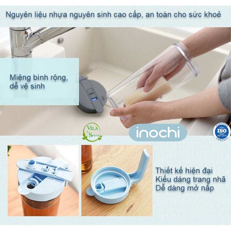 [ 02 Size ] Bình Đựng Nước, Bình Nước Chịu Nhiệt Cao Cấp Biwa Inochi Size 1.6L và Size 1.2L