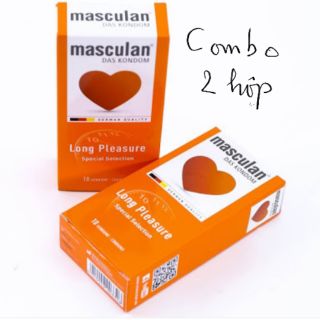 Combo 20 cái bao cao su Masculan Long Pleasure.