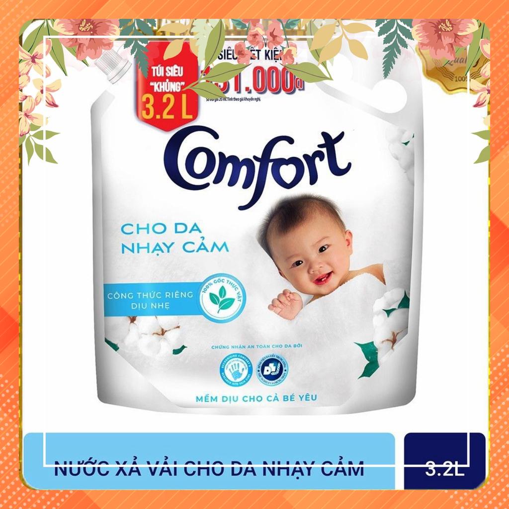 Nước xả vải Comfort Cho Da Nhạy Cảm Túi 3.2L/3.8L