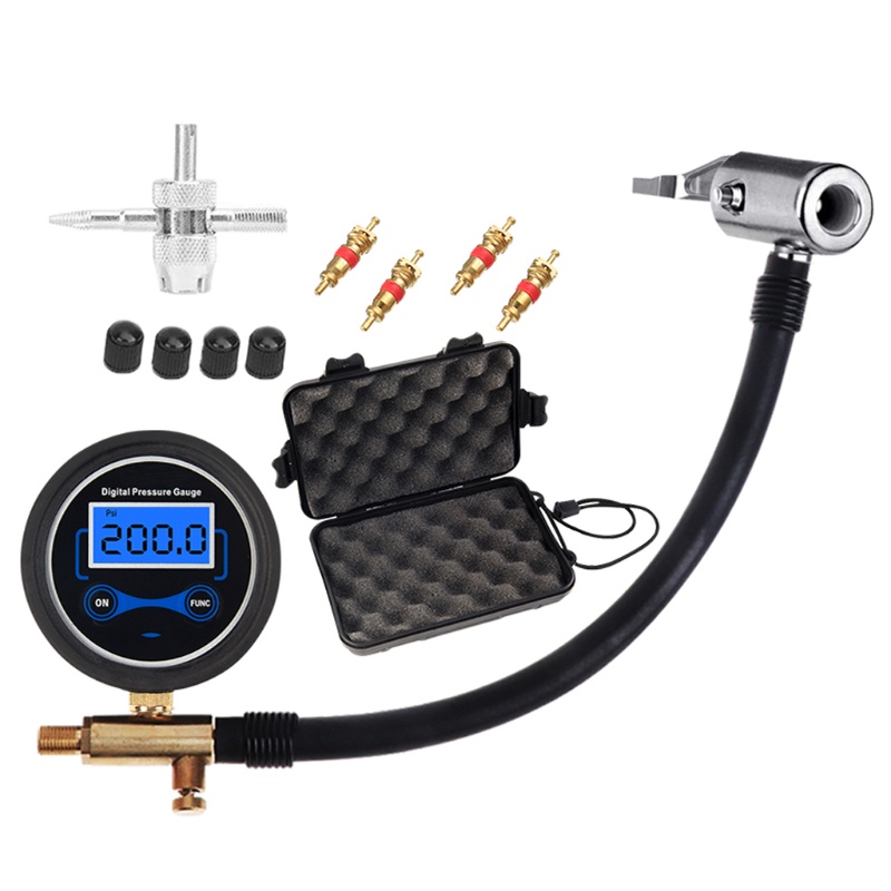 Dụng Cụ Đo Áp Suất Lốp Xe Hơi / Xe Đạp Độ Chính Xác Cao Bằng Kim Loại