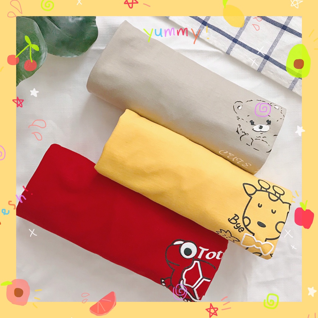Áo thun tay ngắn dễ thương, áo mặc nhà Cotton Thái Lan, cho trẻ em Freesize