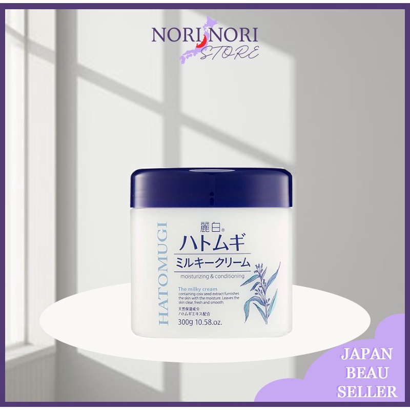 Kem dưỡng ẩm Hatomugi 300ml dưỡng ẩm trắng da chiết xuất ý dĩ hàng Nhật NORI