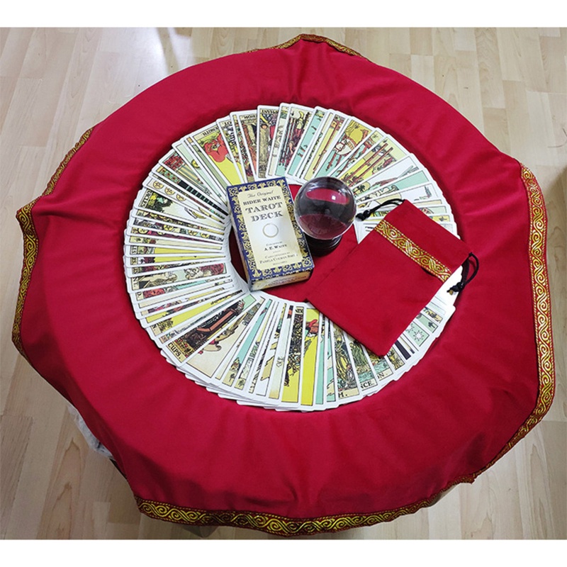 Khăn Trải Bàn Bằng Nhung Kèm Túi Đựng Bài Tarot