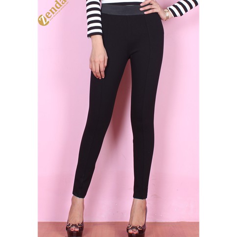 Quần legging cạp cao gân trước | BigBuy360 - bigbuy360.vn