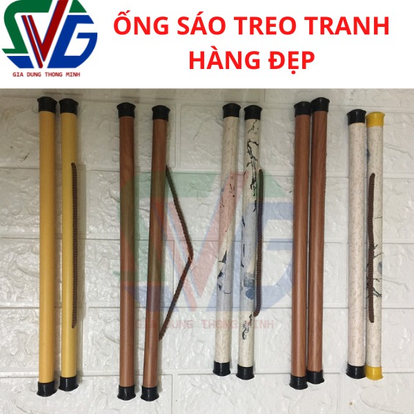 Khung treo ảnh 2 đầu , ống nẹp treo ảnh , ống sáo treo tranh nhựa