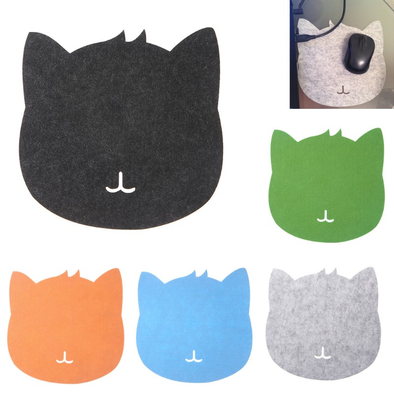 btsg Universal Thicken Mouse Pad Felt Cloth 200x200x3mm Cute Cat Mouse Pad Mat