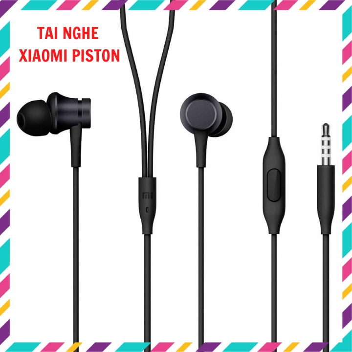 Tai nghe Xiaomi Piston tròn đen