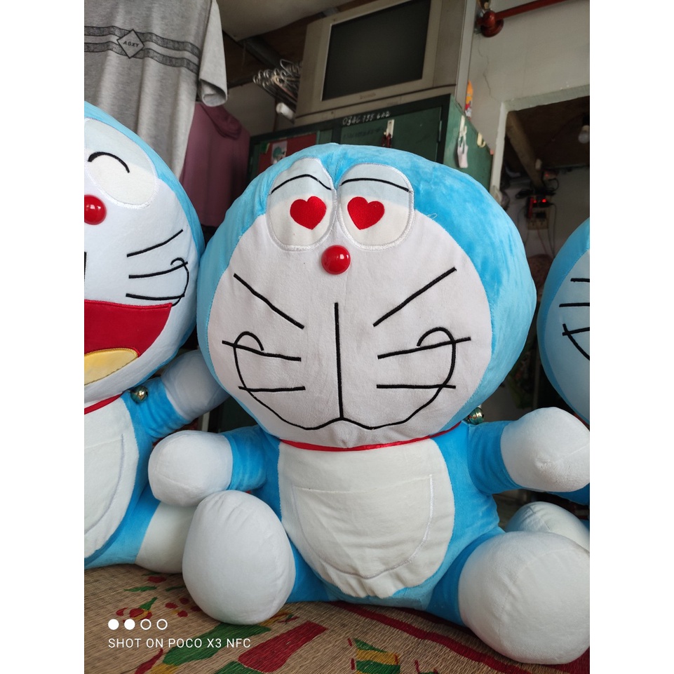 Gấu bông Doremon 5 kiểu biểu cảm kích thước 75cm, Gấu Cực To, Gấu Nhồi Bông, Gối Nhồi Bông Đoremon dễ Thương