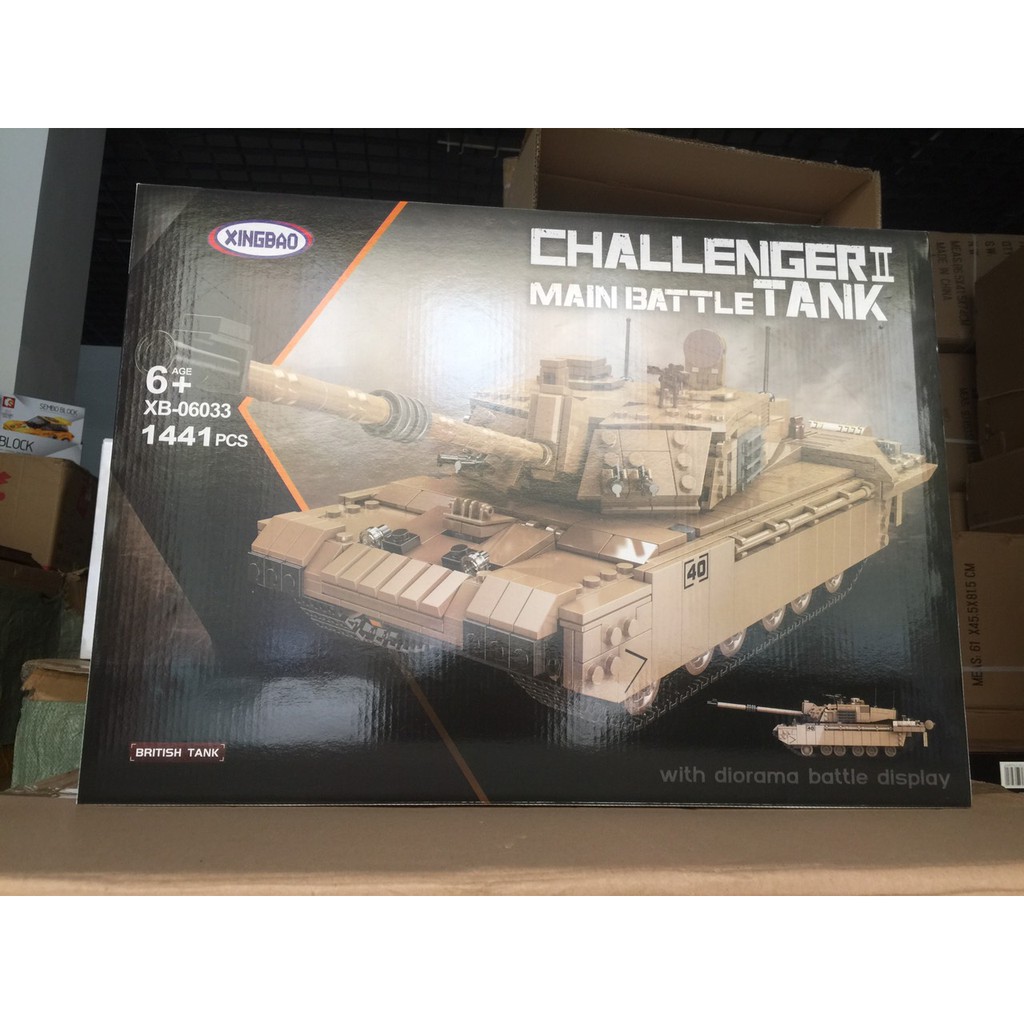 Đồ chơi lắp ráp Xe Tank Challenger 2 của Anh - XingBao XB 06033