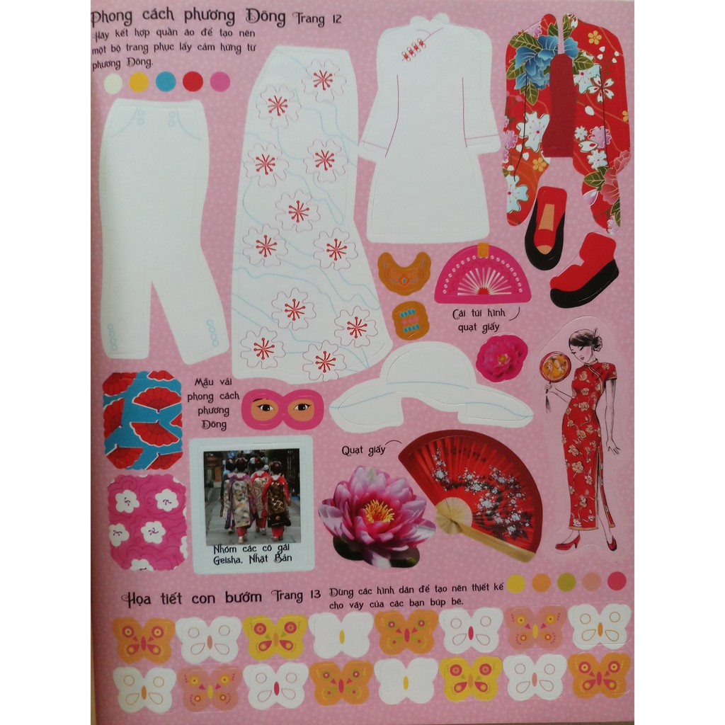 Sách - Dán Hình Sáng Tạo Trang Phục Búp Bê 69N - Bộ Sưu Tập Mùa Xuân | BigBuy360 - bigbuy360.vn