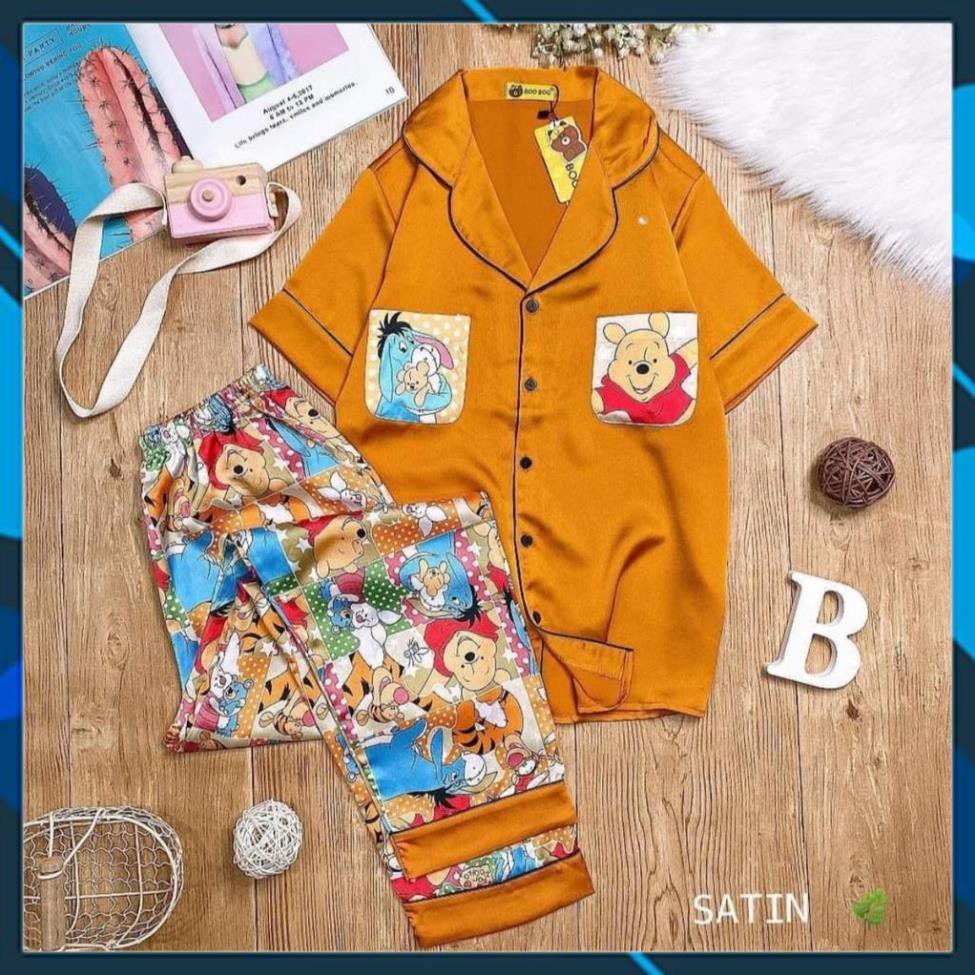 [40-60kg] Đồ ngủ nữ, pijama mặc nhà chất LỤA SATIN, kiểu Tay ngắn quần dài, chất đẹp, ít nhăn, không xù, nhão . | BigBuy360 - bigbuy360.vn
