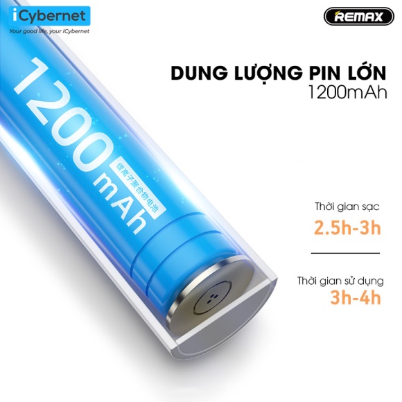 Đèn Led để bàn thông minh hàng chính hãng 1200mAh Remax RTL01 ICYBERNET