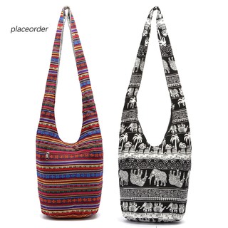 Túi Xách Nữ Vải Cotton In Họa Tiết Thổ Cẩm Phong Cách Boho