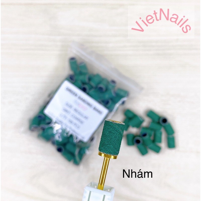 Set 50 &amp; 100 đầu mài nhám xanh &amp; xám zebra USA (Mịn &amp; Nhám)