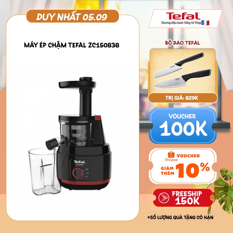 Máy ép chậm Tefal ZC150838 - Gian hàng chính hãng- BH 2 năm