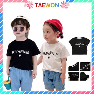 Áo thun Hàn Quốc bé trai bé gái đẹp xuất xịn trẻ em từ 1 đến 5 tuổi chất cotton Taewon Kids AT04