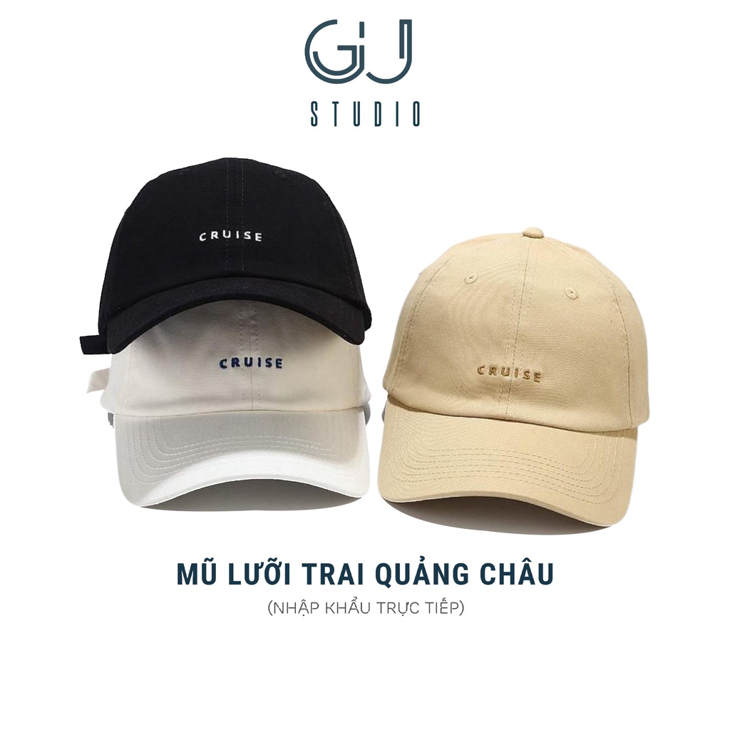 Mũ nam nữ ❤️ Nón lưỡi trai thêu chữ Cruise chất vải kaki cotton form unisex top bán chạy thời trang ulzzang cao cấp GU46