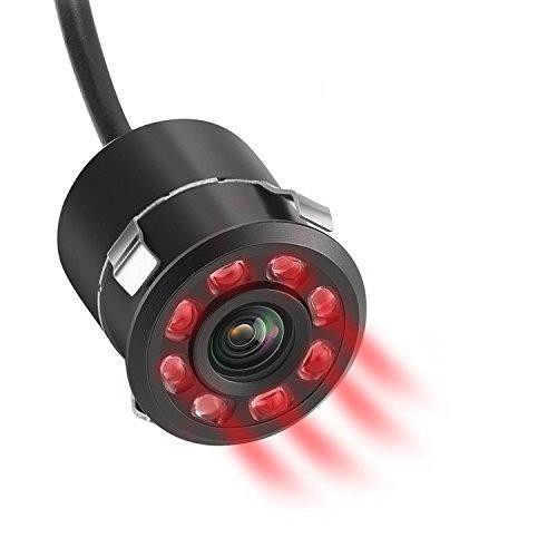 Camera lùi hồng ngoại-Camera lùi 8 đèn led hồng ngoại lắp xe hơi, sản phẩm không thể thiếu cho những chuyến đi